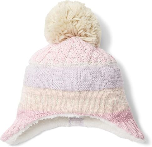 THE NORTH FACE Fair Isle Earflap Beanie (Infant) Cameo Pink/Multicolor 0-6 mos, Cameo Pink/Multicolor, 0-6 mos in Kuwait