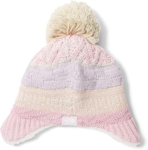 THE NORTH FACE Fair Isle Earflap Beanie (Infant) Cameo Pink/Multicolor 0-6 mos, Cameo Pink/Multicolor, 0-6 mos in Kuwait