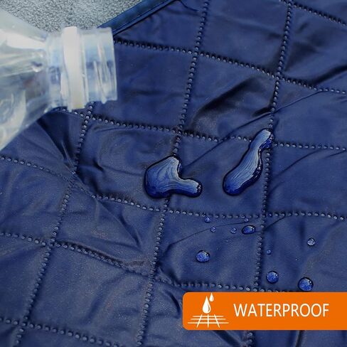 Waterproof Outdoor Blankets for Sports Events,Picnic,Camping Hiking and Travel(Navy&Grey) in Kuwait