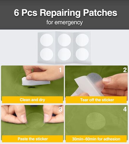 وسادة نوم فاخرة للتخييم، مرتبة تخييم سميكة 4 بوصات، وسادة نوم مزدوجة لشخصين، مرتبة تخييم كوين قابلة للنفخ مع مضخة قدم، حصيرة هوائية للبالغين - حقيبة الظهر/السفر بالسيارة/المشي لمسافات طويلة in Kuwait