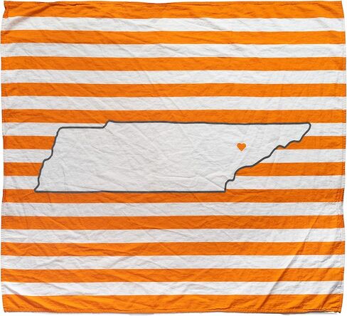 TWIG & BALE Knoxville Tennessee Baby Blanket Organic Cotton Muslin Swaddle Blanket - 47" x 43" - Fans of Tennessee Baby Gift for Boys Girls UT Vols Receiving Blankets in Kuwait