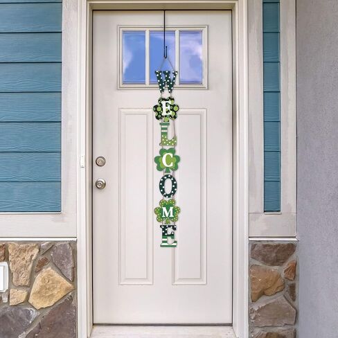 St. Patrick's Day Party Hanging Decoration Irish Decor Welcome Hanging Vertical Signs for Doors, Walls and Indoor Decoration in Saudi Arabia