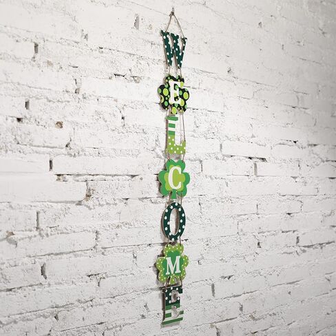 St. Patrick's Day Party Hanging Decoration Irish Decor Welcome Hanging Vertical Signs for Doors, Walls and Indoor Decoration in Saudi Arabia