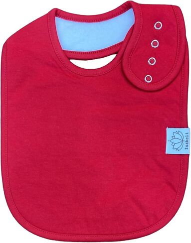 Isabeli Organic Cotton Toddler Bibs, Extra Large Drooling Bibs, Teething Bibs, Feeding Bibs, Large Bibs in Saudi Arabia