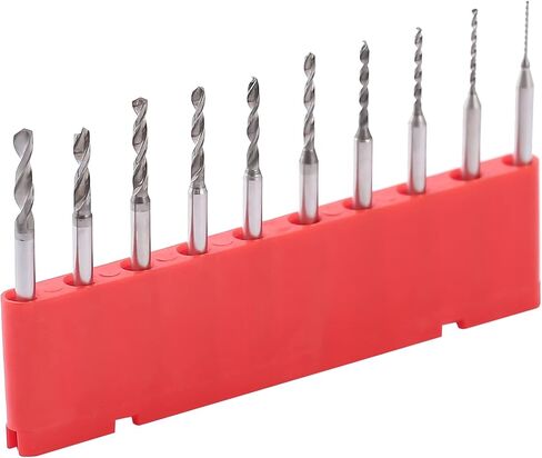 10 قطع من BARFLE، قطع نهاية معطف أزرق نانو، لقم توجيه CNC 1/8 بوصة، مجموعة 0.8-3 مم (مجموعة B 10 قطع (0.5 مم - 2.3 مم)) in Kuwait