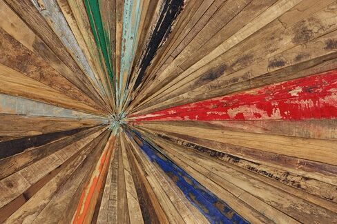 Deco 79 Rustic Teak Wood Abstract Wall Decor, 39" x 1" x 18", Brown in Kuwait