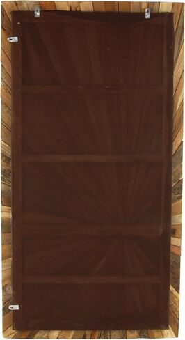 Deco 79 Rustic Teak Wood Abstract Wall Decor, 39" x 1" x 18", Brown in Kuwait