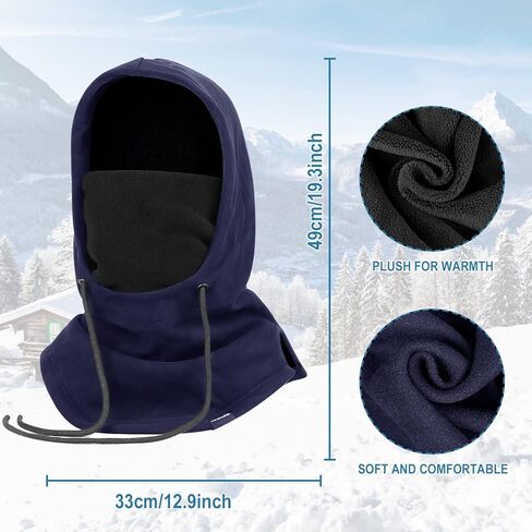قناع تزلج هاساجي، بالاكلافا، قناع تزلج للرجال والنساء، صوف دافئ مقاوم للرياح in Kuwait
