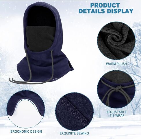 قناع تزلج هاساجي، بالاكلافا، قناع تزلج للرجال والنساء، صوف دافئ مقاوم للرياح in Kuwait