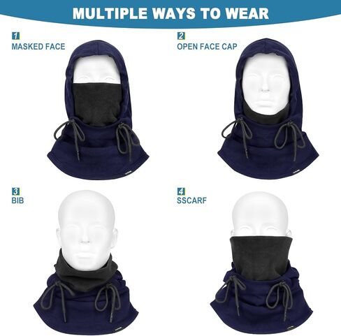 قناع تزلج هاساجي، بالاكلافا، قناع تزلج للرجال والنساء، صوف دافئ مقاوم للرياح in Kuwait