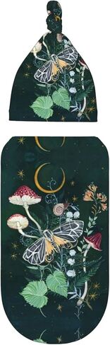 بطانية نوم ليلية فطر لحديثي الولادة مع قبعة صغيرة للرضع لف بطانية in Kuwait