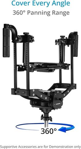 FLYCAM Equator 3-Axis مثبت أفقي محمول باليد. لحوامل C، وسترة الذراع Vista-II، ومنصات التدفق. حمولة تصل إلى 35 كجم / 77 رطلاً in Kuwait