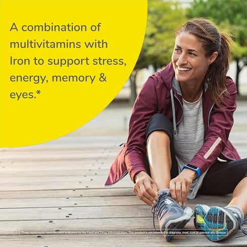 Twinlab Daily One Caps with Iron - Daily Multivitamin for Women & Men with 26 Essential Vitamins and Minerals - Vitamins for Energy, Immune Support, Stress Relief, Mood Boost, Eye Health, 180 Caps in Saudi Arabia