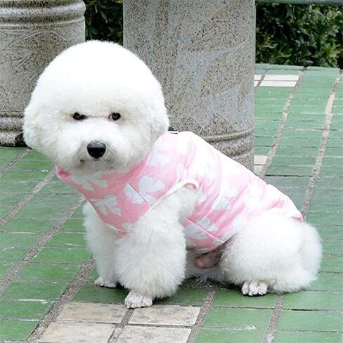 Ipetboom 1pc Winter Dog Vest Coat Dog Waterproof Pet Dog Winter Vest Dog Warm Pet Coat Pet Clothes Dog Winter Jacket Dog Pet Supplies for Dog Pet Size S Pink in Saudi Arabia