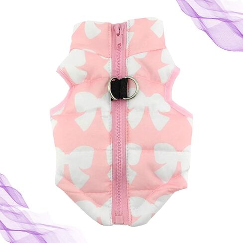 Ipetboom 1pc Winter Dog Vest Coat Dog Waterproof Pet Dog Winter Vest Dog Warm Pet Coat Pet Clothes Dog Winter Jacket Dog Pet Supplies for Dog Pet Size S Pink in Saudi Arabia