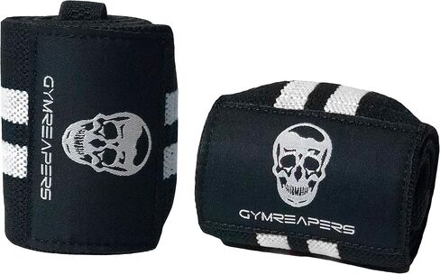 Elbow Sleeves (1 Pair) W/Wrist Wraps - Elbow Brace For Support & Compression for Powerlifting, Weightlifting, Bench & Tendonitis - 5mm Neoprene - For Men & Women in Saudi Arabia
