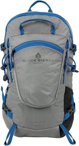 بلاك سييرا للمعدات شنطة ظهر خفيفة الوزن 25 لتر للمشي لمسافات طويلة والتخييم، مقاومة للماء مع احزمة كتف مبطنة ولوحة خلفية جيدة التهوية للراحة والدعم in Kuwait