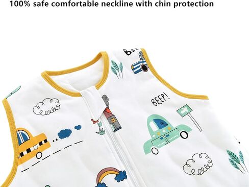 Chilsuessy Baby Sleeping Sack with Legs Toddler and Early Walker Baby Wearable Blanket 100% Cotton Sleeping Bag with feet for Boys and Girls, Forest Animals/2.5 Tog, 70cm/6 Month-1 T in Kuwait
