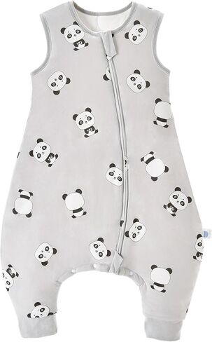 Chilsuessy Baby Sleeping Sack with Legs Toddler and Early Walker Baby Wearable Blanket 100% Cotton Sleeping Bag with feet for Boys and Girls, Forest Animals/2.5 Tog, 70cm/6 Month-1 T in Kuwait