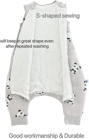 Chilsuessy Baby Sleeping Sack with Legs Toddler and Early Walker Baby Wearable Blanket 100% Cotton Sleeping Bag with feet for Boys and Girls, Forest Animals/2.5 Tog, 70cm/6 Month-1 T in Kuwait