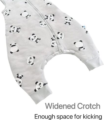 Chilsuessy Baby Sleeping Sack with Legs Toddler and Early Walker Baby Wearable Blanket 100% Cotton Sleeping Bag with feet for Boys and Girls, Forest Animals/2.5 Tog, 70cm/6 Month-1 T in Kuwait