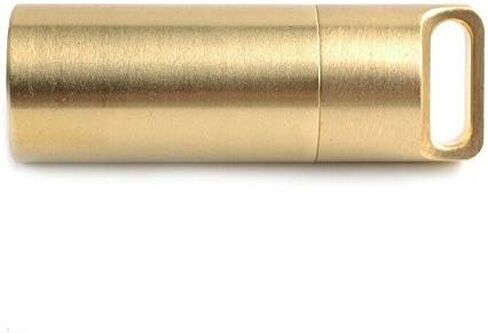 Waterproof Pill Box BE-TOOL 1Pcs Small Pocket Pill Container Metal Portable Travel Pill Holder for Keychain Pill Fob Gold Small in Saudi Arabia