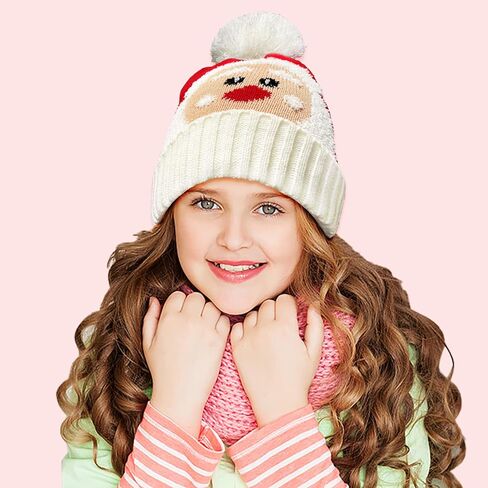 Asikkon Christmas Elf Knitted Hat for Baby Xmas Baby Beanie Knit Hat Cute Santa Winter Warm Hat for Boys Girls Gifts in Kuwait