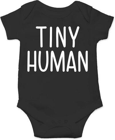 CBTwear Tiny Human - Funny Novelty Humor Jumpsuit - Cute Infant One-Piece Baby Bodysuit in Kuwait