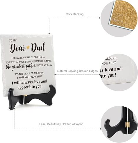 هدايا مسيحية من HOME SMILE للنساء/الرجال في عيد الشكر وعيد الميلاد، لوحة سيراميك هدايا دينية مع آية من الكتاب المقدس وصلاة - علامات سعيدة تسبح الله., 6"×6" in Kuwait