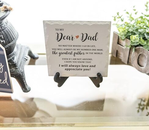 هدايا مسيحية من HOME SMILE للنساء/الرجال في عيد الشكر وعيد الميلاد، لوحة سيراميك هدايا دينية مع آية من الكتاب المقدس وصلاة - علامات سعيدة تسبح الله., 6"×6" in Kuwait