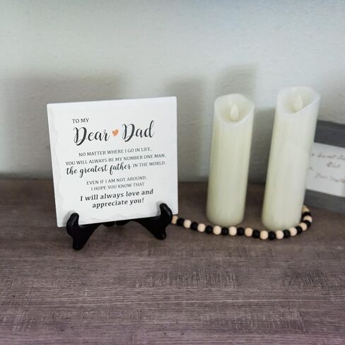 هدايا مسيحية من HOME SMILE للنساء/الرجال في عيد الشكر وعيد الميلاد، لوحة سيراميك هدايا دينية مع آية من الكتاب المقدس وصلاة - علامات سعيدة تسبح الله., 6"×6" in Kuwait