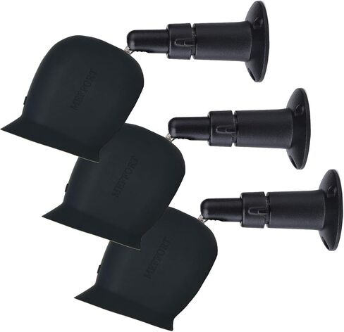 غطاء حماية من السيليكون مع تصميم مزدوج الطبقات لمظلة الشمس، شفاف (ليس غامضًا) مع حامل جداري معدني آمن قابل للتعديل متوافق مع Arlo Pro وArlo Pro 2 (3 مجموعات، أسود) in Kuwait