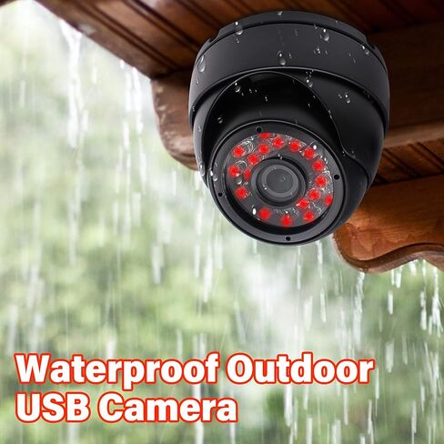 CODSOK USB Camera Day Night Vision Indoor&Outdoor CCTV USB Dome Housing Waterproof Camera for House and Pc Industrial Security CCTV Camera for Baby Monitor Pets Monitor Home Security in Kuwait