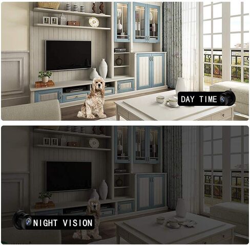 AOLANS Mini Camera 1080P كاميرا خفية كاميرا مراقبة منزلية داخلية قابلة للتعتيم / كاميرا للحيوانات الأليفة / كاميرا مربية مراقبة منزلية لمدة 30 يومًا تخزين سحابي مجاني أو تركيب رؤية ليلية 64 جيجا لنظام iOS / Android in Kuwait