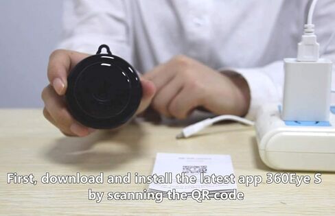 AOLANS Mini Camera 1080P كاميرا خفية كاميرا مراقبة منزلية داخلية قابلة للتعتيم / كاميرا للحيوانات الأليفة / كاميرا مربية مراقبة منزلية لمدة 30 يومًا تخزين سحابي مجاني أو تركيب رؤية ليلية 64 جيجا لنظام iOS / Android in Kuwait