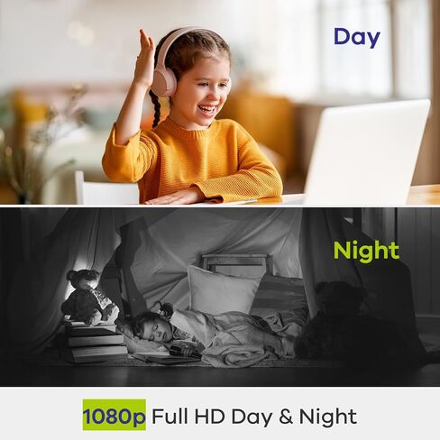 كاميرا SANNCE IP كاميرا أمان ذكية قابلة للإمالة واي فاي، كاميرا 1080 بكسل داخلية للحيوانات الأليفة وكاميرا 360 درجة مع صوت ثنائي الاتجاه، كشف الحركة البشرية، إنذار بلمسة واحدة، تخزين بطاقة Cloud وSD، تعمل مع Alexa in Kuwait