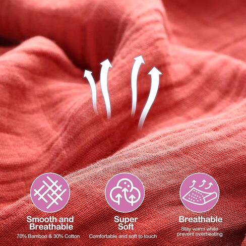 Oudain 8 Pack Muslin Baby Blankets Swaddle Soft Cotton and Bamboo Fiber Blankets Breathable Skin Friendly Newborn Receiving Gender Neutral Unisex Nursery Swaddling Blankets 47 x 47 Inch for Boy Girl in Saudi Arabia