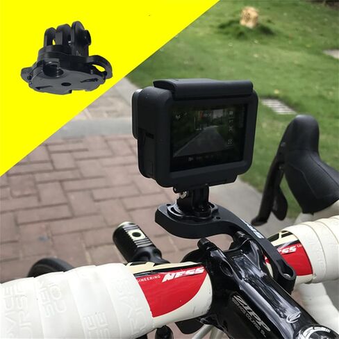 NELboNs GoPro Camera Adapter, Black, Bar Mount, Tripod Mount, Quick Release, Compatible with Bicycle Handlebars, Sport Action Cameras in Saudi Arabia
