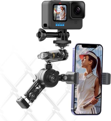 ملحقات حامل حامل السياج لـ Gopro - ULANZI CM010 Action Camera سياج مشبك حامل الهاتف ملحقات تسجيل الفيديو لـ Gopro Hero 12 11 10 9 8 7 6 5 أسود/DJI Action 3 4/insta360 in Kuwait