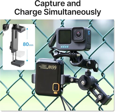 ملحقات حامل حامل السياج لـ Gopro - ULANZI CM010 Action Camera سياج مشبك حامل الهاتف ملحقات تسجيل الفيديو لـ Gopro Hero 12 11 10 9 8 7 6 5 أسود/DJI Action 3 4/insta360 in Kuwait