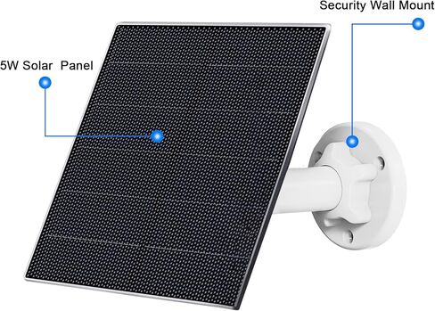لوحة شمسية Yakry 5W لكاميرا الأمان اللاسلكية في الهواء الطلق، IP65 مصدر طاقة لوحة شمسية مقاومة للماء لكاميرا طاقة البطارية، كاميرا C3 متوافقة في الهواء الطلق، دعامة تثبيت قابلة للتعديل (عبوة واحدة) in Kuwait