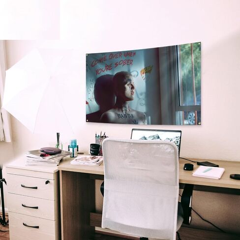 بساط حائط مطبوع بعبارة «Come Over When You're Sober Pt.2» من نوغاما، بساط حائط بتصميم فني للتعليق على الحائط لديكور غرفة النوم والمعيشة والسكن الجامعي in Kuwait
