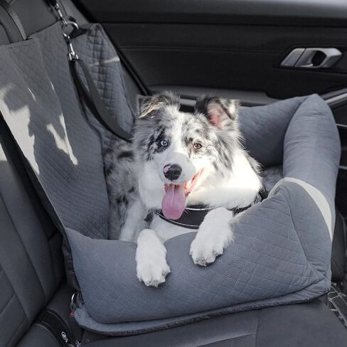 مقعد سيارة للكلاب من Dlownne للكلاب المتوسطة الكبيرة، سرير سيارة للكلاب، مقعد معزز للحيوانات الأليفة مع أشرطة قابلة للتعديل، حبال أمان متعددة الوظائف، سرير سفر للكلاب، مقاعد خلفية للسيارة قابلة للإزالة وقابلة للغسل، تناسب حقيبة السيارة ذات الدفع الرباعي in Kuwait