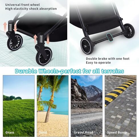 عربة كلب مزدوجة 4 عجلات قابلة للفصل لكلبين للمشي في الهواء الطلق، عربة حيوانات أليفة مزدوجة قابلة للقفل لقطتين، حامل حيوانات أليفة ذاتي الطي للحيوانات الأليفة الصغيرة والمتوسطة 22 رطل + 33 رطل زيارات الطبيب البيطري (أخضر) in Kuwait