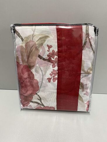 YHSF Laura Collection Complete Window Sheer Voile Curtain Panel Set with 4 Attached Panels 55" x 84" Valances with Beads and 2 Tiebacks - Easy Installation - Multicolor (Yellow Sunflower) in Saudi Arabia