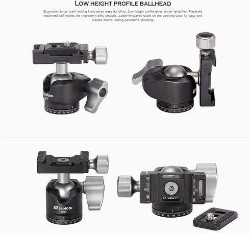 Leofoto MT-02 + LH-25 Mini Table Tripod and Ball Head with Plate for DSLR and iPhone Photography in Saudi Arabia