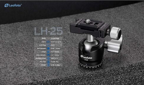 Leofoto MT-02 + LH-25 Mini Table Tripod and Ball Head with Plate for DSLR and iPhone Photography in Saudi Arabia