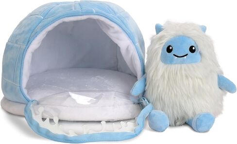 iscream Snow Much Fun 2-Piece Yeti and Igloo 9" x 8.5" Holiday Play Pillow Set in Saudi Arabia