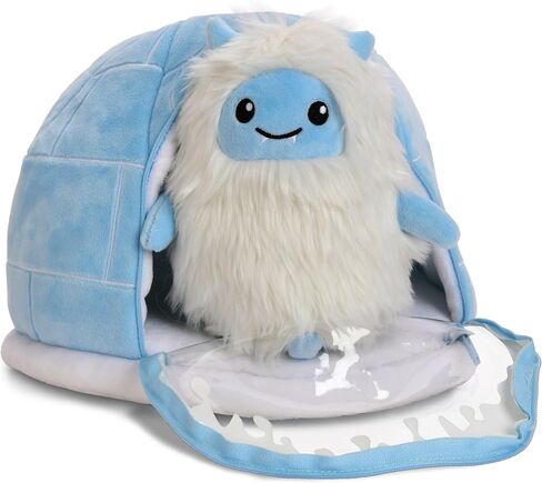 iscream Snow Much Fun 2-Piece Yeti and Igloo 9" x 8.5" Holiday Play Pillow Set in Saudi Arabia