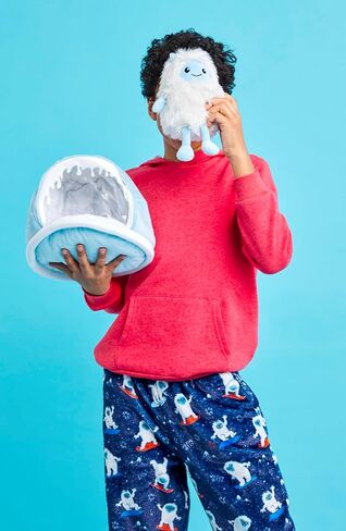 iscream Snow Much Fun 2-Piece Yeti and Igloo 9" x 8.5" Holiday Play Pillow Set in Saudi Arabia